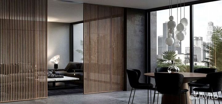 Перегородки раздвижные лофт