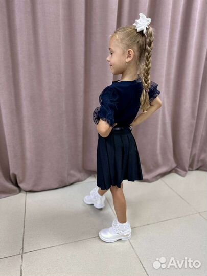 Синяя блузка (для школы)