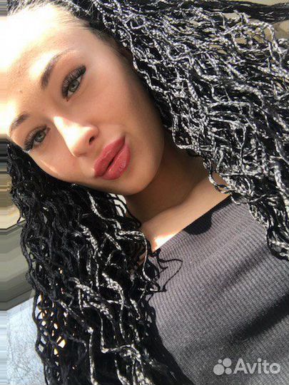 Афрокосички с канекалонами