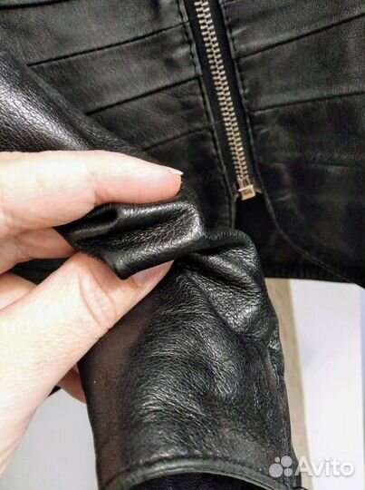 Куртка кожаная лайка