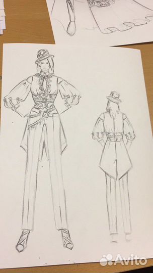 Дизайнер одежды.Разработка эскиза