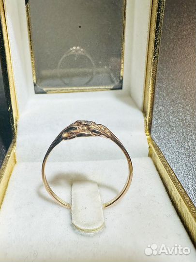 Кольцо золотое 19.5 размер