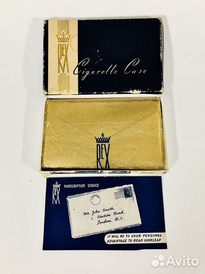 Портсигар mint редкий в виде конверта 50е годы