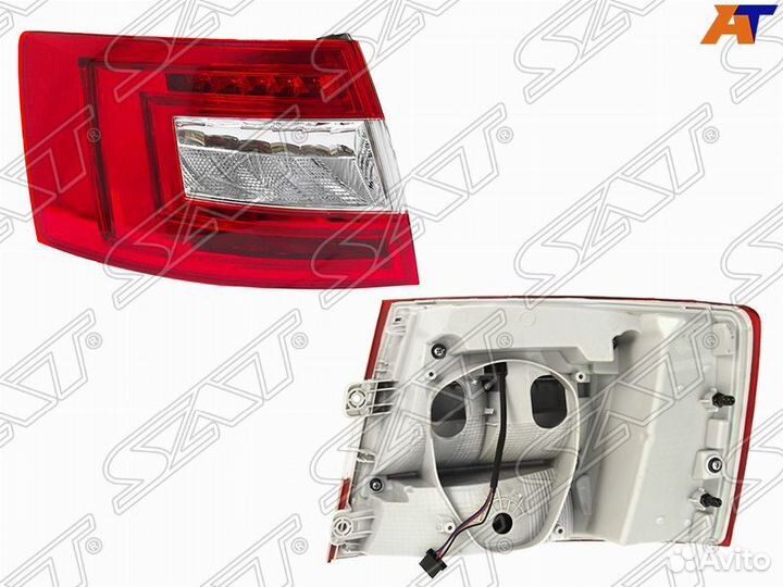 Фонарь задний skoda octavia 13-17 LH диодный