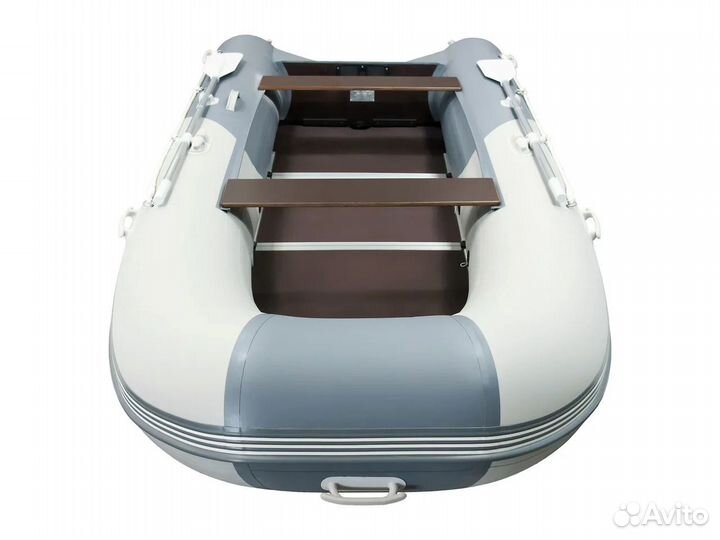 Лодка пвх Gladiator B370 светло-темно серый