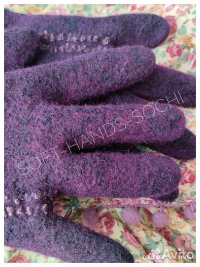 Перчатки валяные ручная работа