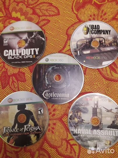 Диски на xbox 360 пачкой