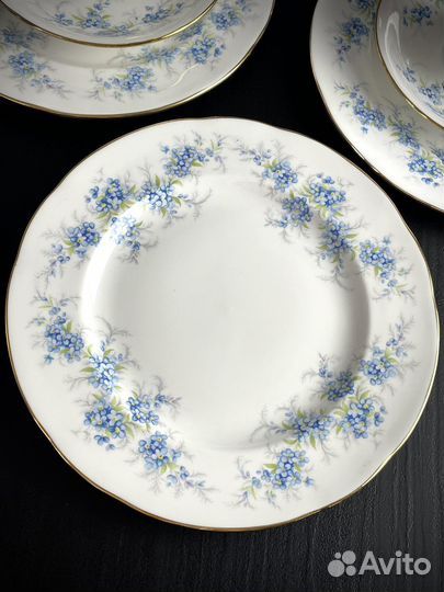 Чайная тройка, чашка, тарелка Англия