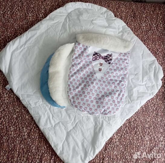 Конверт на выписку для мальчика зимний