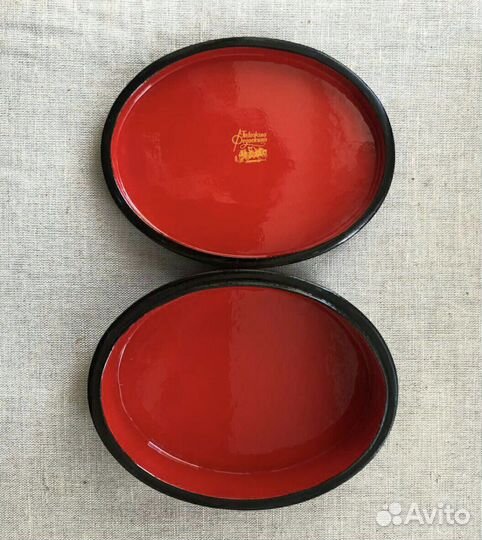 Шкатулка Федоскино Папье маше, руч роспись