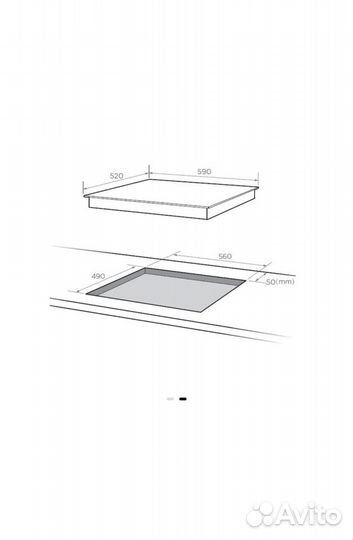 Варочная панель midea mih64516f