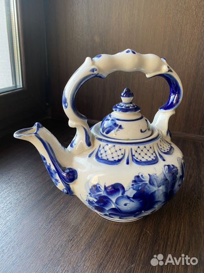 Чайник заварочный гжель