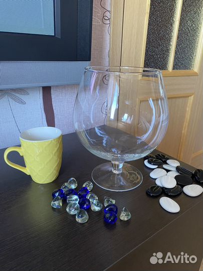 Аквариум- бокал, ваза, 3л