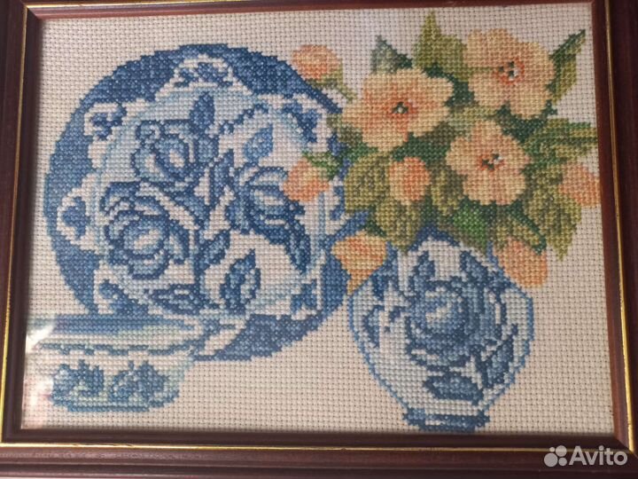 Картина вышивка