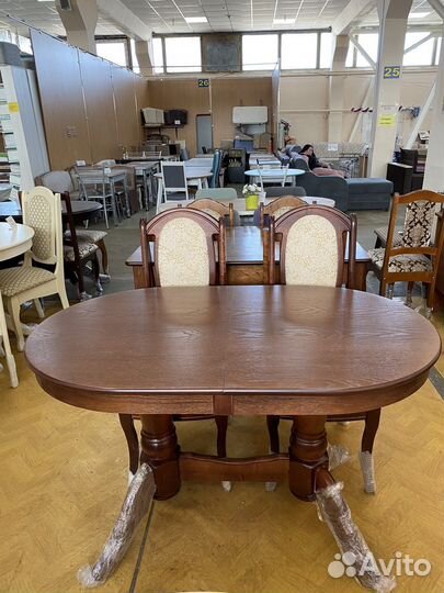 Стол массив «Презент» раздвижной