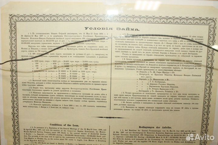 1 облигация Облигационный заем 1899г