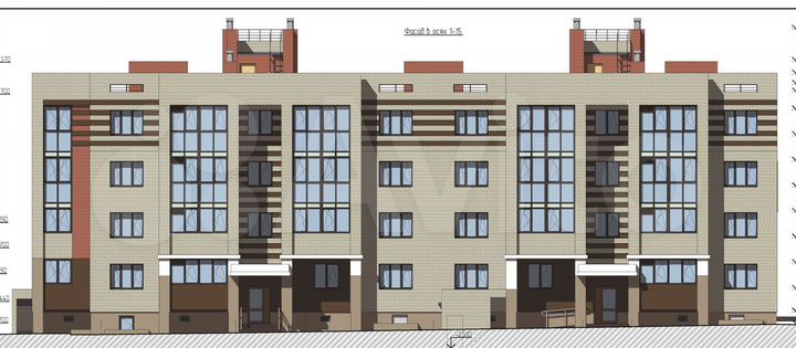 3-к. квартира, 91,1 м², 2/4 эт.
