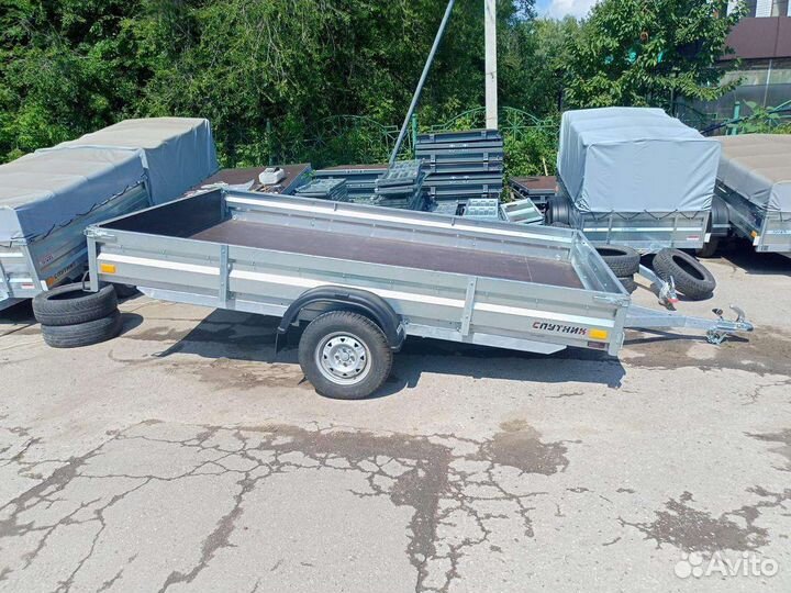 Прицеп Спутник 3,5*2 без тента и дуг