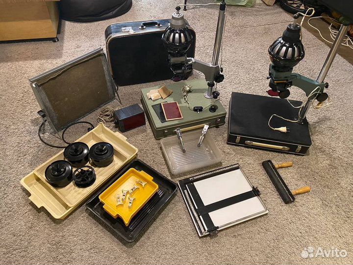 Фотоувеличитель Фотопринадлежности Ванночки