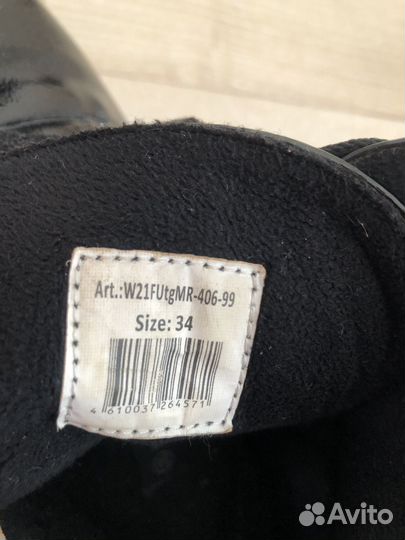 Ботинки демисезонные для девочки 34