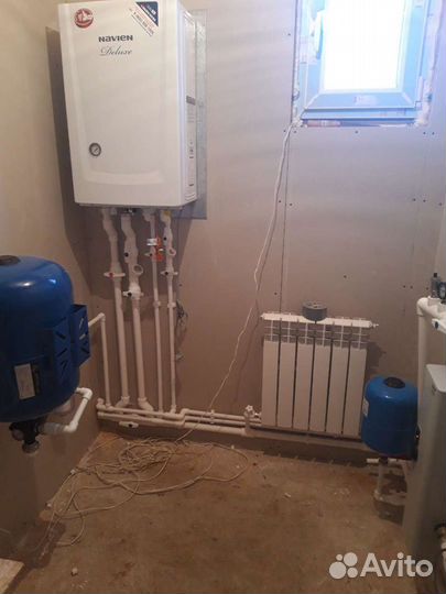 Монтаж газовых котлов, систем отопления и водоснаб