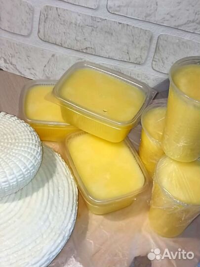 Домашний творог, сметана, сыр, масло