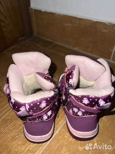 Зимние ботинки для девочки 25 размер