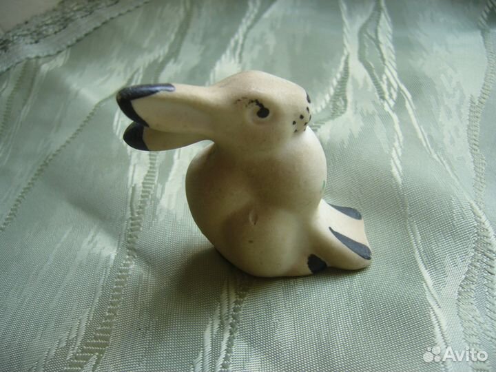 Зайчиха заяц бисквит гжель СССР