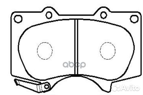 GK1050 колодки дисковые передние Toyota Land C