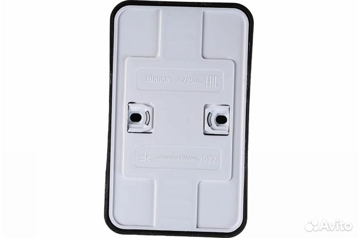 Systeme Electric blanca О/У розетка двойная с зазе