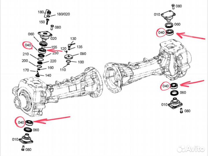 Подшипник роликовый конический ZF 0750.117.866