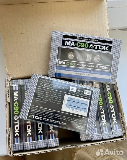 Аудиокассета TDK MA-C90 Metal Type IV