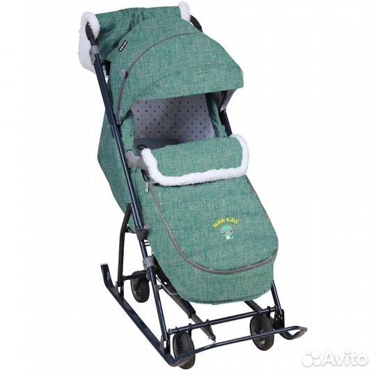 Санки коляска комбинированная Nika