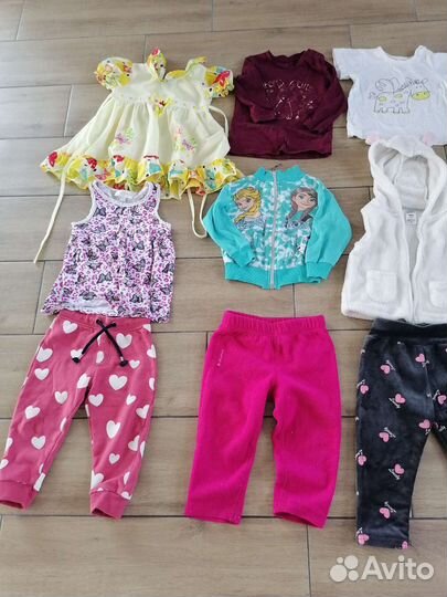 Пакет одежды на девочку 80-86