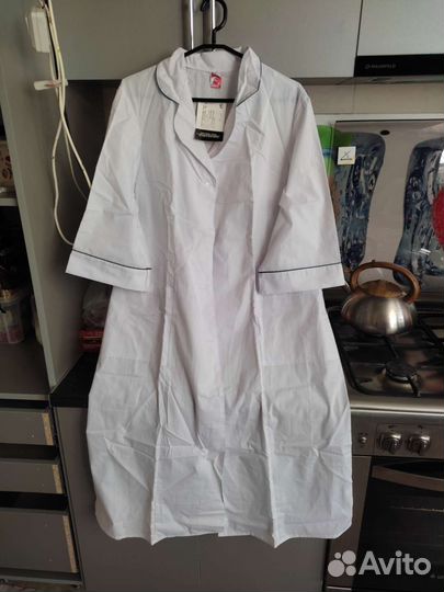 Белый медицинский халат 48-50