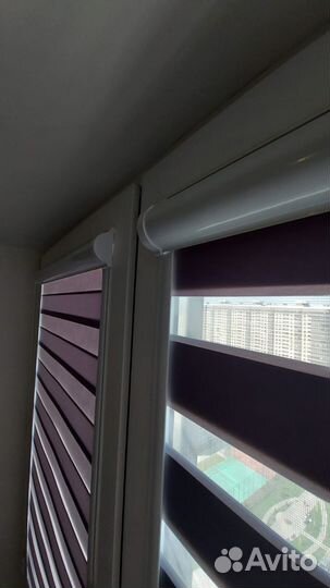 Рулонные шторы день ночь