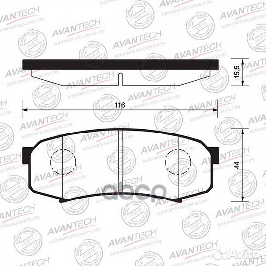 AV001, avantech, Колодки тормозные дисковые A