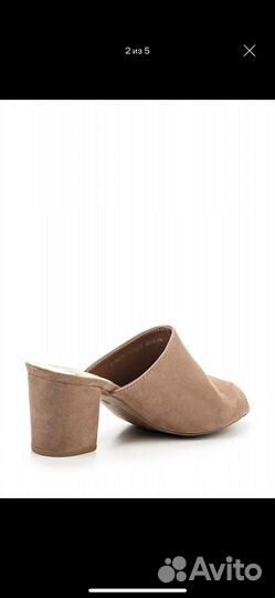 Сабо новые из искусственной замши