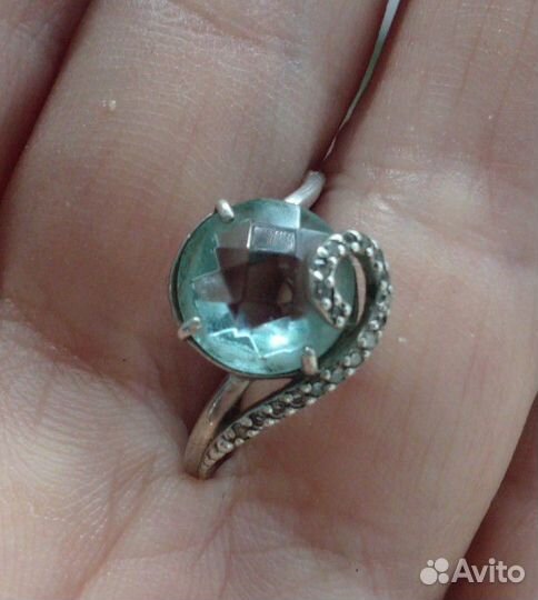 Серебряное кольцо женское 16'5