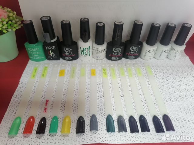 Продам набор гель-лаков + все для дизайна ногтей