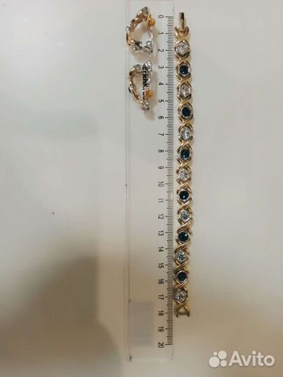 Браслет клипсы винтаж Англия 80-е Pave Jewellery