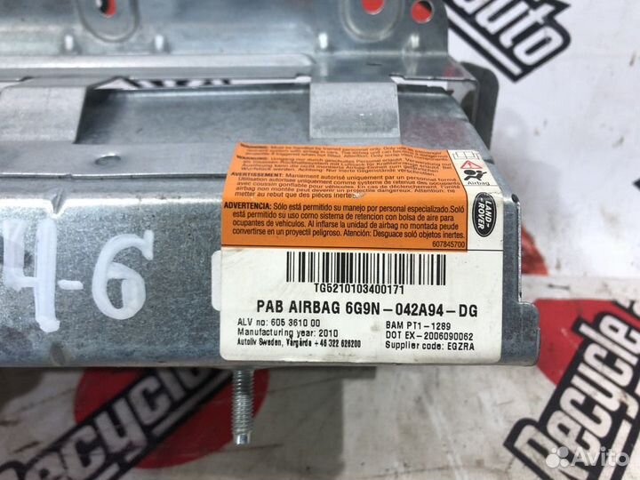 Airbag пассажирский land rover freelander L359 201