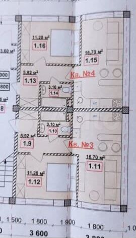 1-к. квартира, 42 м², 2/3 эт.