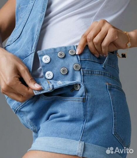 Джинсовый комбинезон для беременных