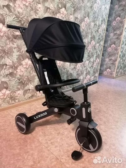 Новый складной велосипед Luxmom SL-368 (чёрный)