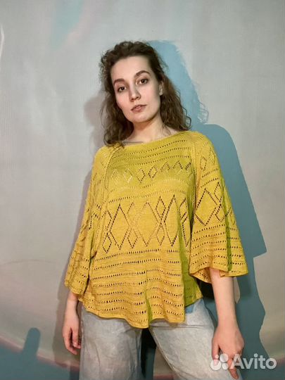 Вязаная кофта в стиле бохо