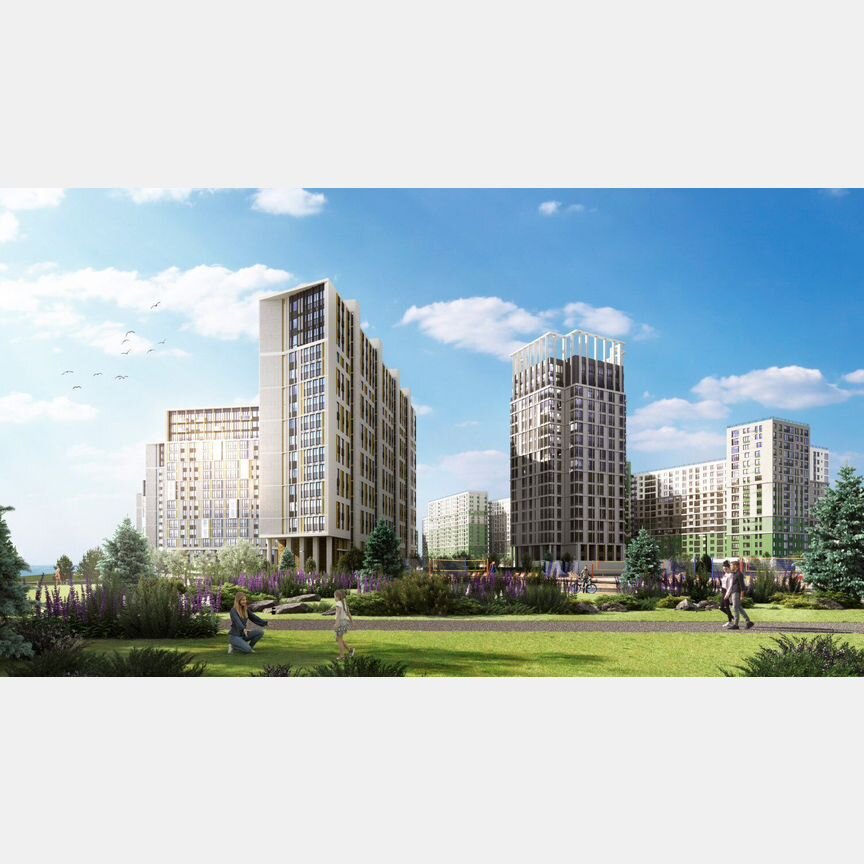 2-к. квартира, 62,4 м², 16/17 эт.