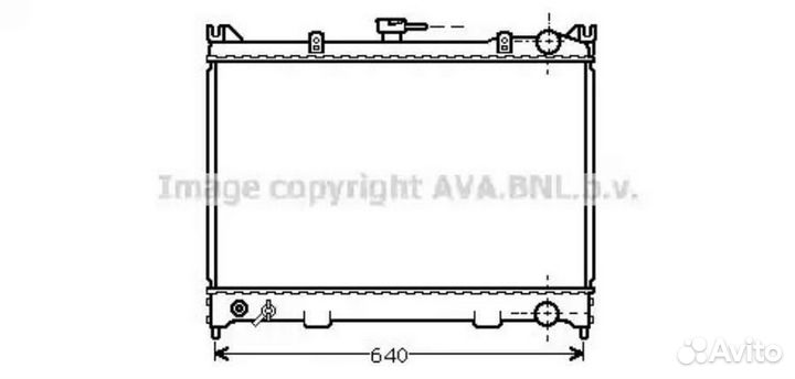 Радиатор охлаждения Ниссан Лаурель 1985