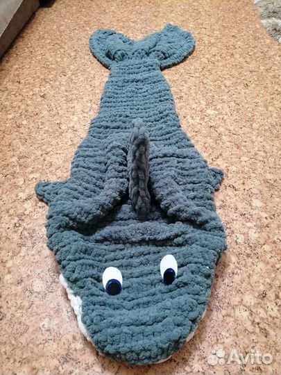 Плед детский вязаный ручная работа