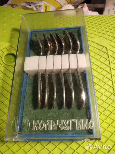 Кофейные ложки мельхиор,посеребренные